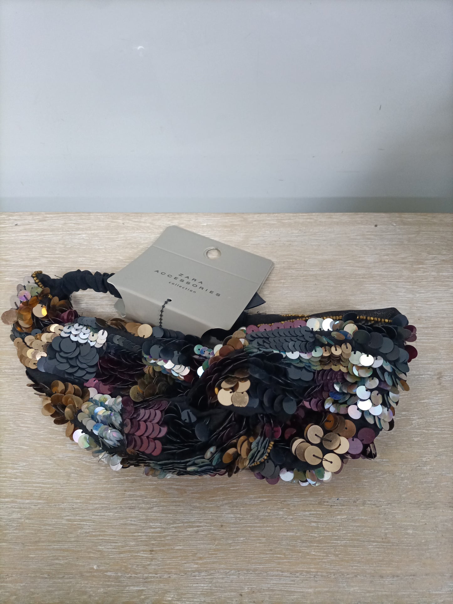 ZARA. Turbante lentejuelas T.s/m