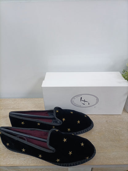 FLABELUS. Velvet loafers T.42