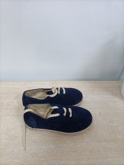 PISAMONAS. Blue suede sneakers, size 26 (tara)