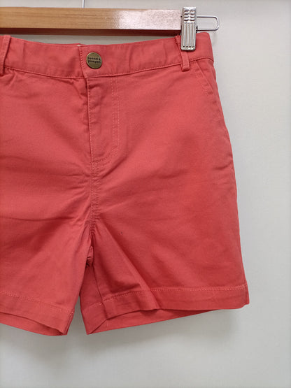 Pompom Bonnet. Coral shorts, size 12 years