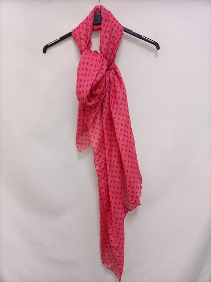 OTHERS. Pink polka dot scarf
