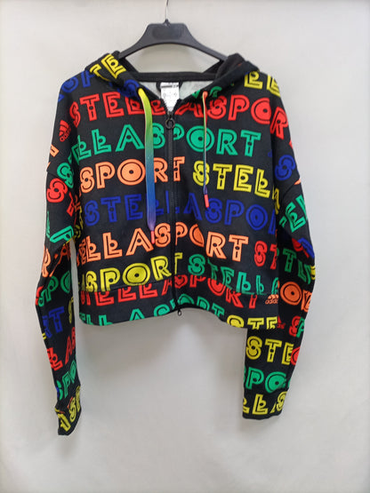 ADIDAS. Black sweatshirt with Ts letters