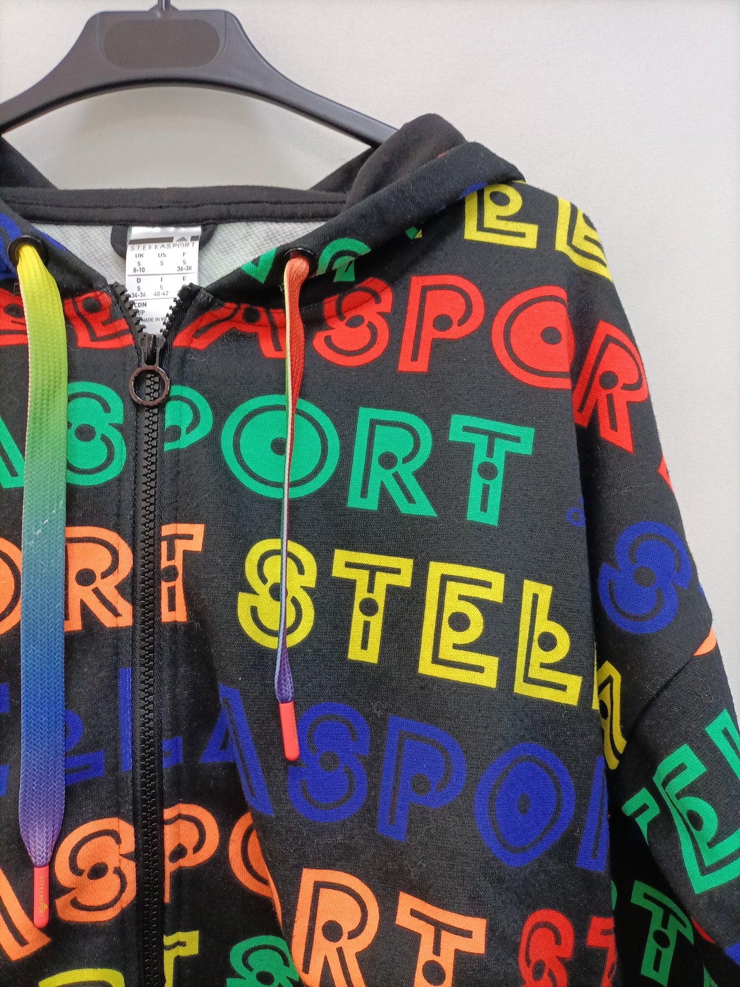 ADIDAS. Black sweatshirt with Ts letters