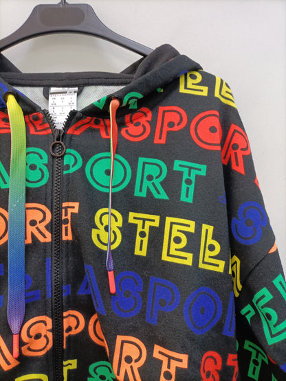 ADIDAS. Black sweatshirt with Ts letters