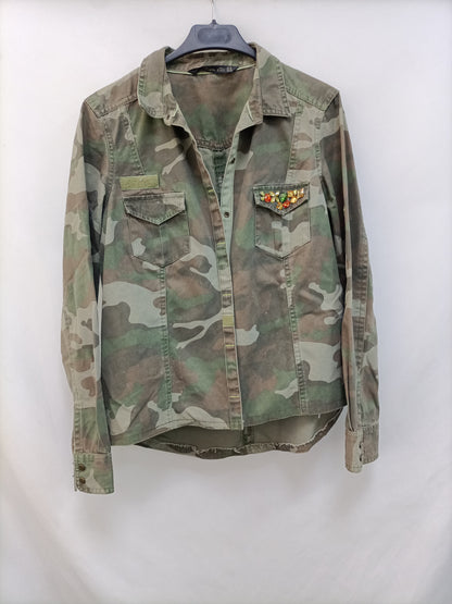 ZARA. Camouflage overshirt TM