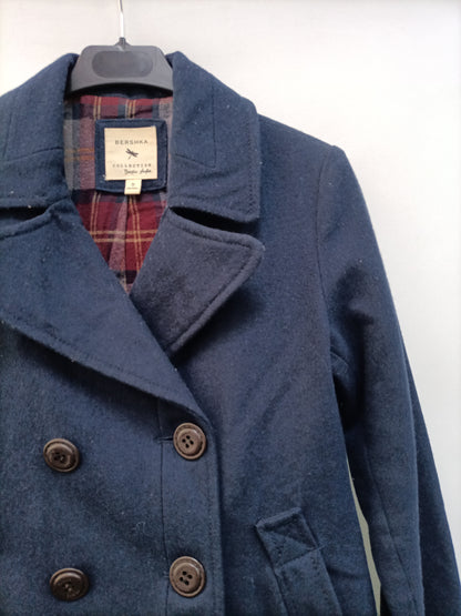 BERSHKA. Blue Ts cloth coat