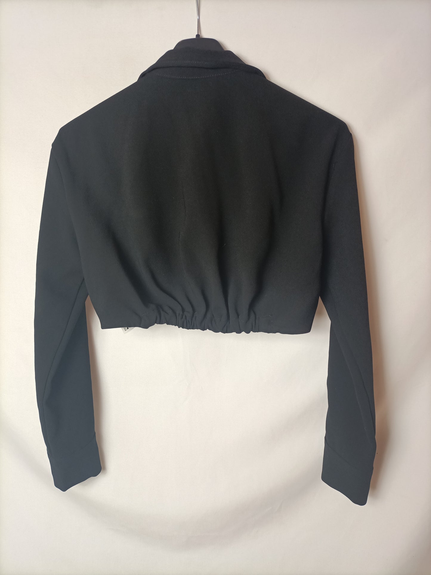 ZARA. Black crop top T.xs