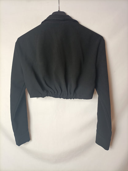 ZARA. Black crop top T.xs