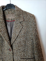 CORTEFIEL. Blazer tweed marrón T.42