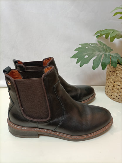 PIKOLINO. Botines marrones piel T.38