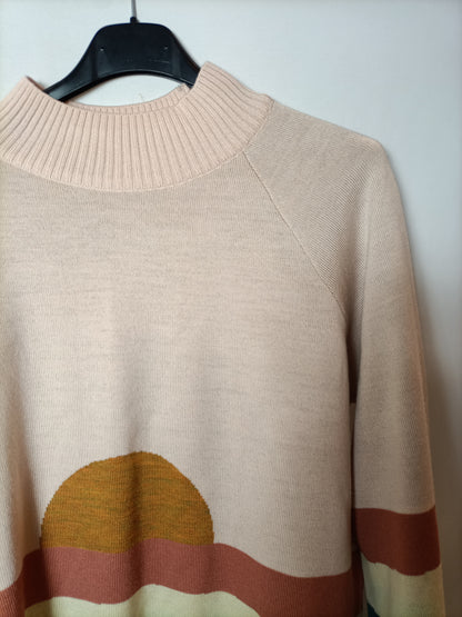 CRISÁLIDA. Jersey estampado lana Merino T.m