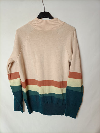 CRISÁLIDA. Jersey estampado lana Merino T.m