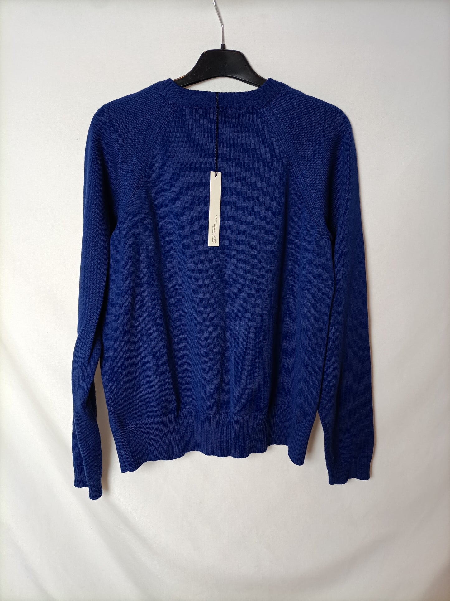COUNTING CLOUDS.Blue T-shirt button cardigan