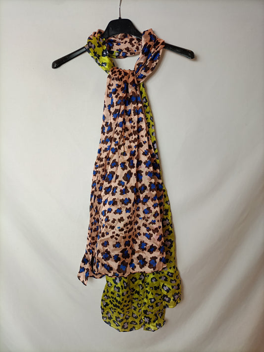 TOUS. Animal print silk scarf