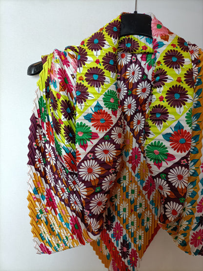 BIMBA Y LOLA.Pañuelo plisado flores