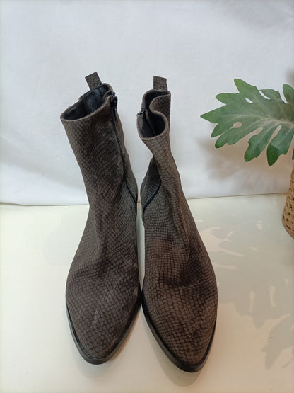 MARDECLEO. Botines grises piel (tara)