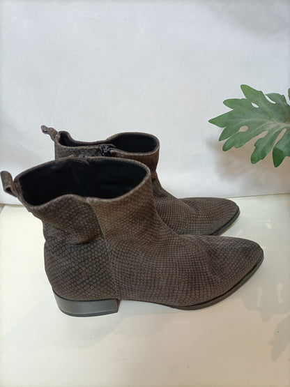 MARDECLEO. Botines grises piel (tara)