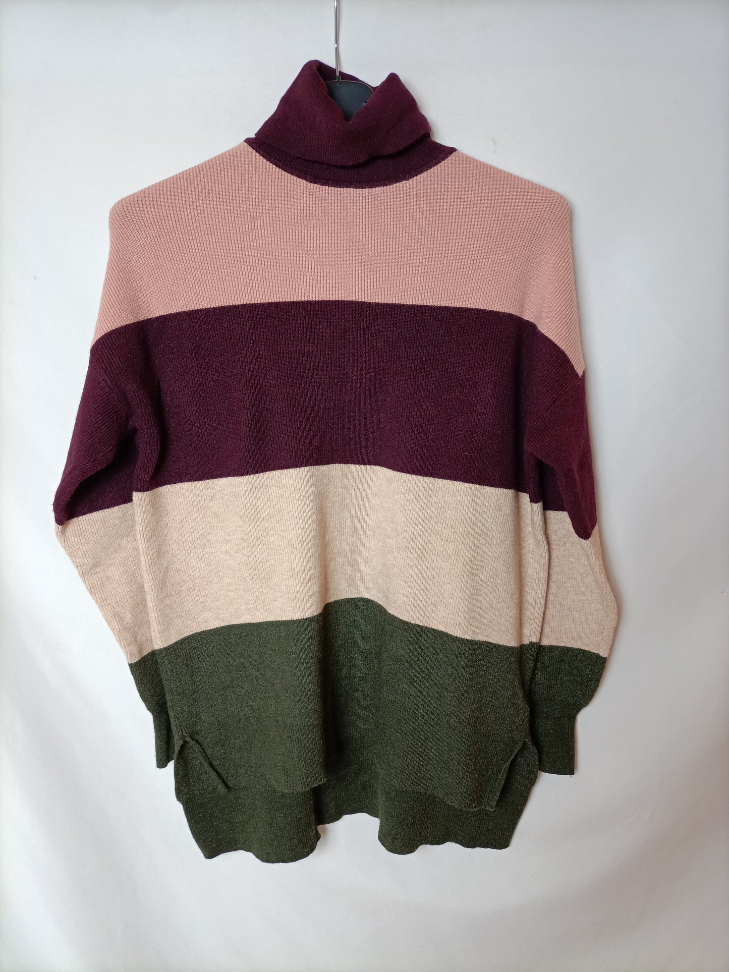 ONLY. Striped Turtleneck Sweater Tm
