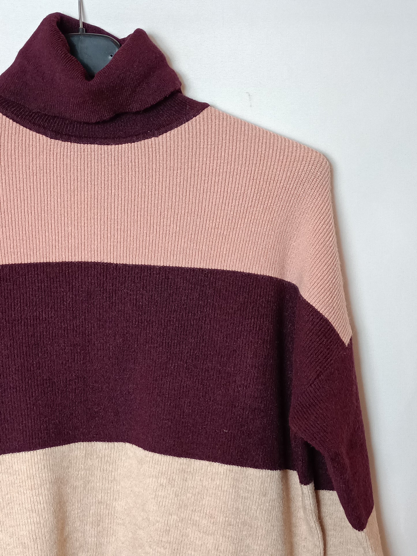 ONLY. Striped Turtleneck Sweater Tm