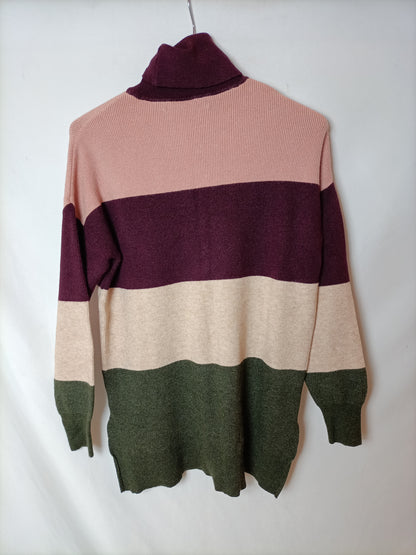 ONLY. Striped Turtleneck Sweater Tm
