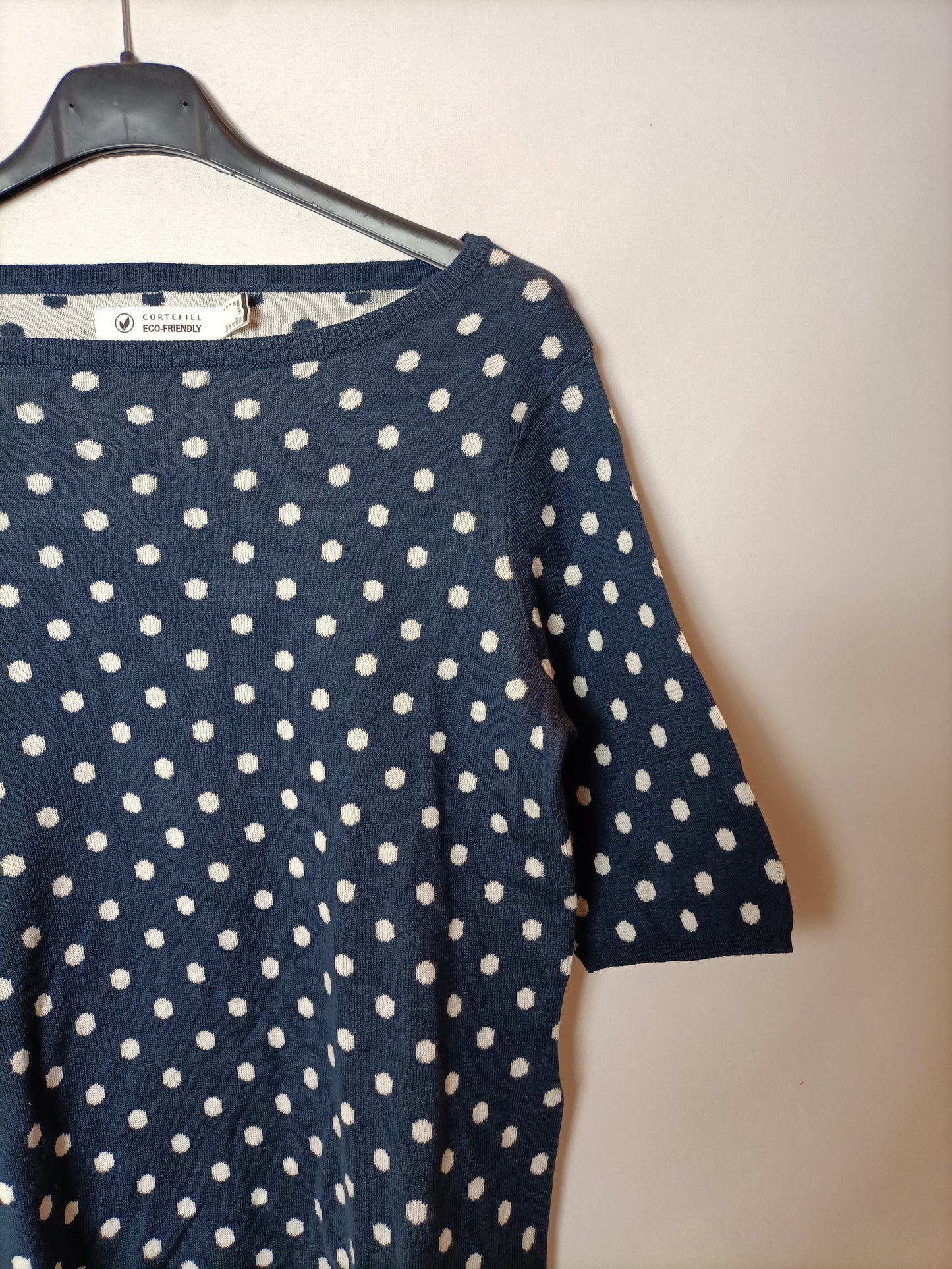 CORTEFIEL. Top punto lunares T.s