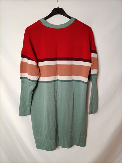 CRISÁLIDA. cárdigan rayas azul T.u(s/m)