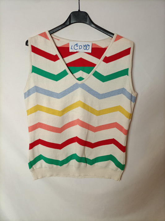 LA CASITA DE WENDY. Top beige rayas  T.L