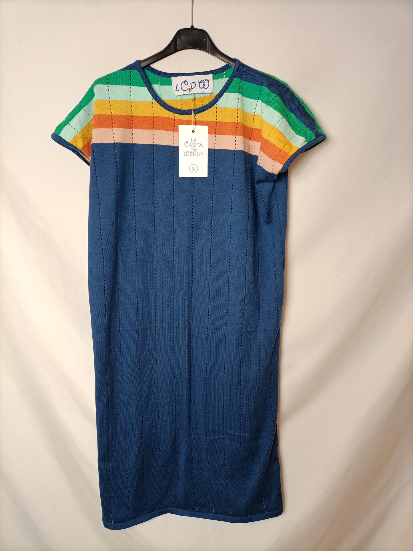 LA CASITA DE WENDY. Vestido midi troquelado  T.m