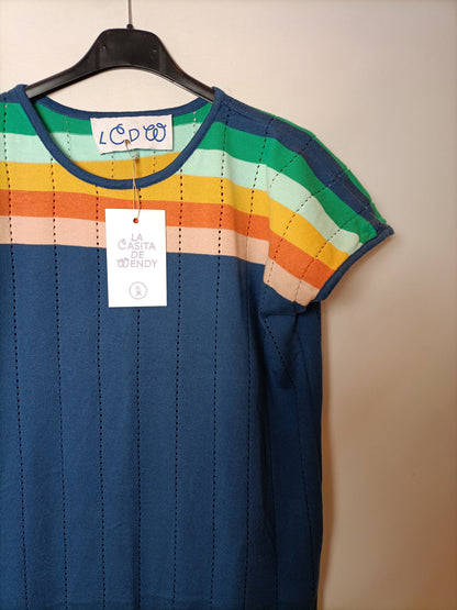 LA CASITA DE WENDY. Vestido midi troquelado  T.m