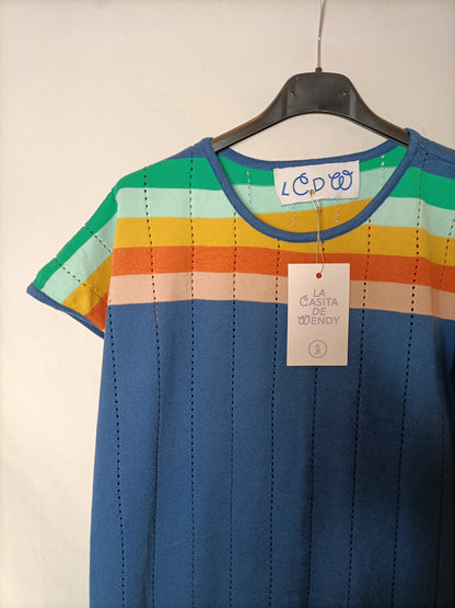 LA CASITA DE WENDY. Vestido midi troquelado  T.m