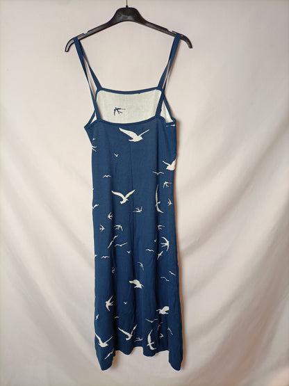 LA CASITA DE WENDY. Vestido largo pájaros T.38