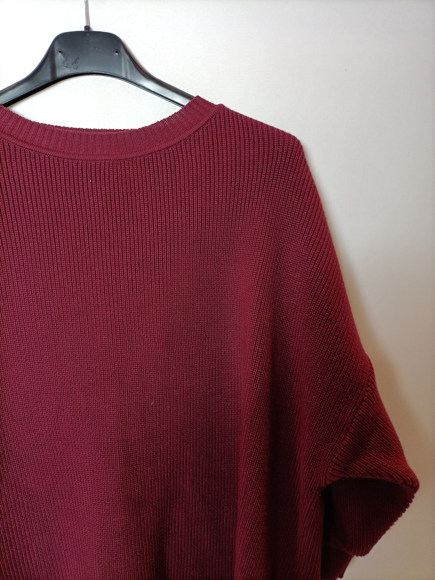 EMES. Jersey algodón burdeos T.2(M)