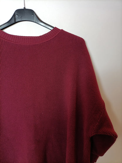 EMES. Jersey algodón burdeos T.2(M)