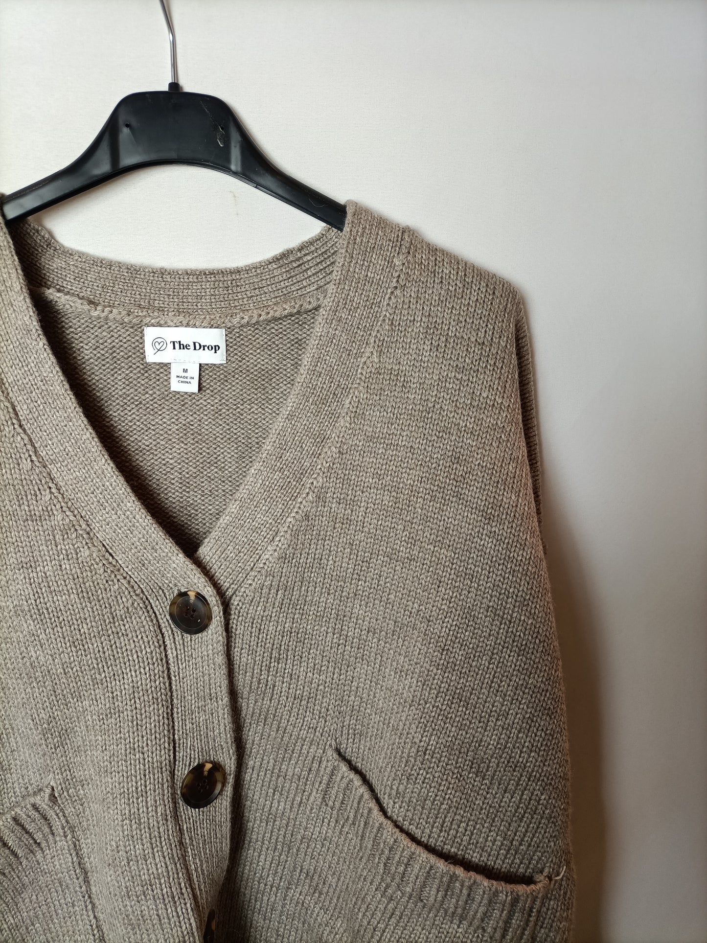 THE DROP. jersey marrón abotonado T.m