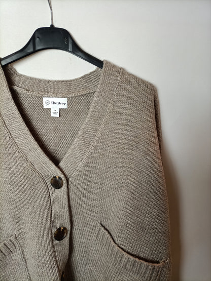 THE DROP. jersey marrón abotonado T.m