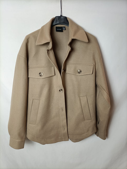 SEE FASHION. T.xs oversized beige jacket