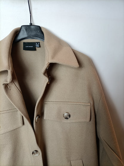 VERO MODA. Chaqueta beige  oversized T.xs