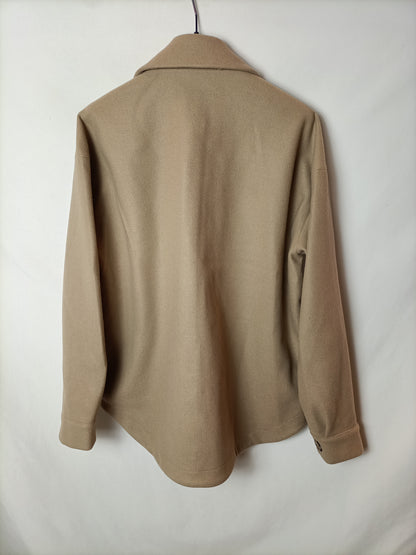 VERO MODA. Chaqueta beige  oversized T.xs