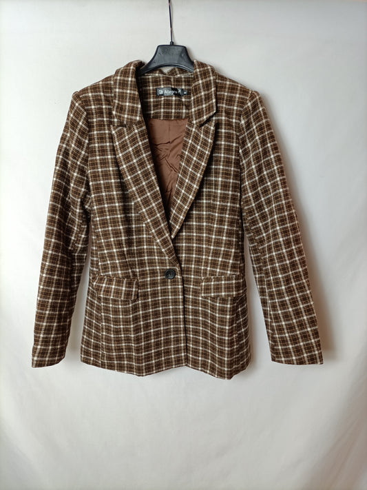 ALLEGRA K. Checkered Blazer Ts