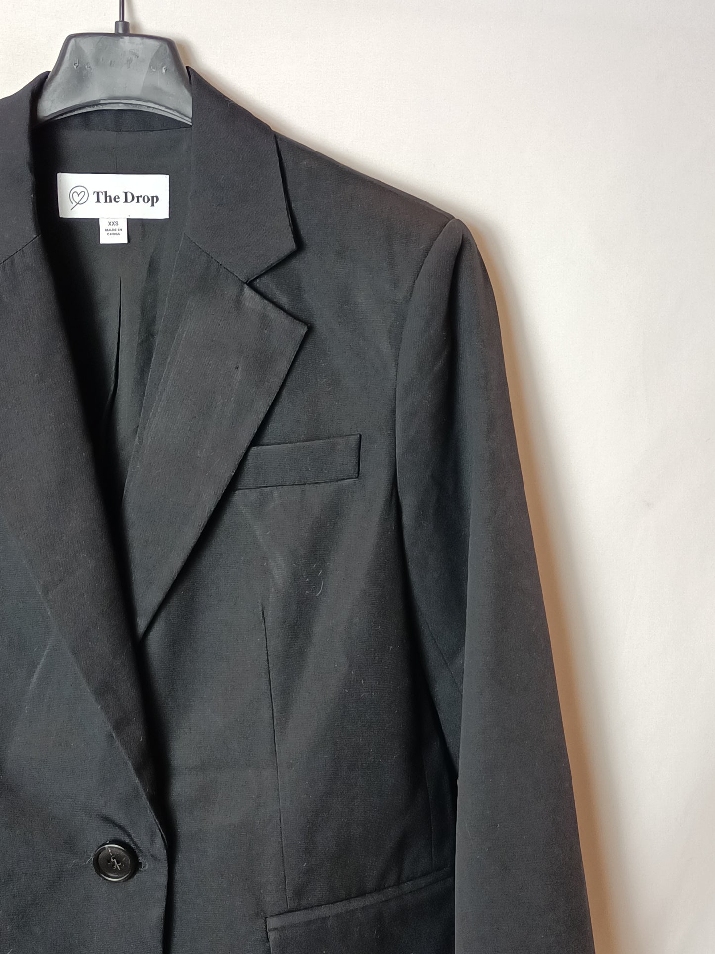 THE DROP. Blazer negra clásica T.xxs