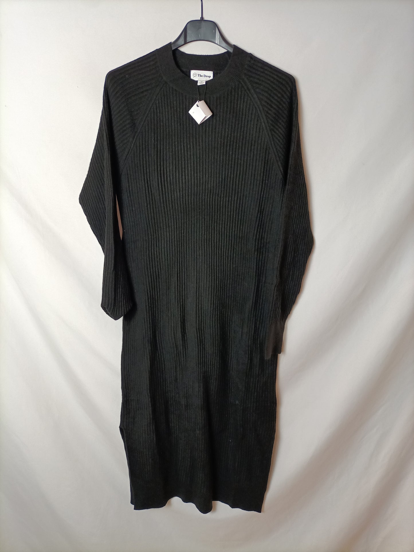 THE DROP. Black T.xs midi dress