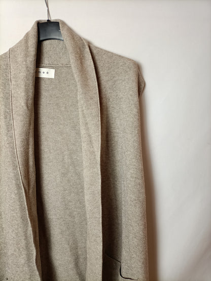 AMEÉ. Chaleco beige de punto T.u(s/m)
