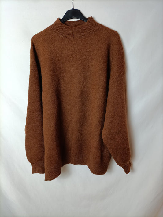 OTHERS. Oversized Brown Sweater Tu(s/m)