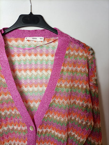 MANGO. Ts die-cut cardigan