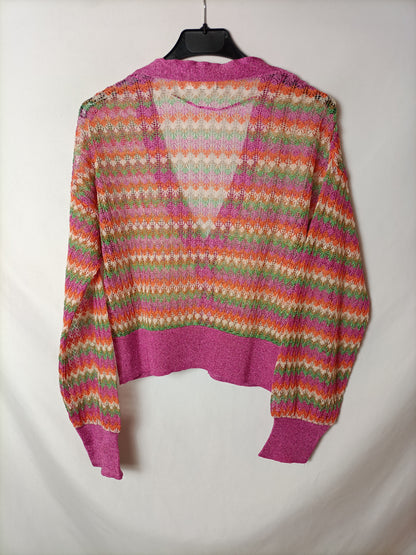 MANGO. Ts die-cut cardigan