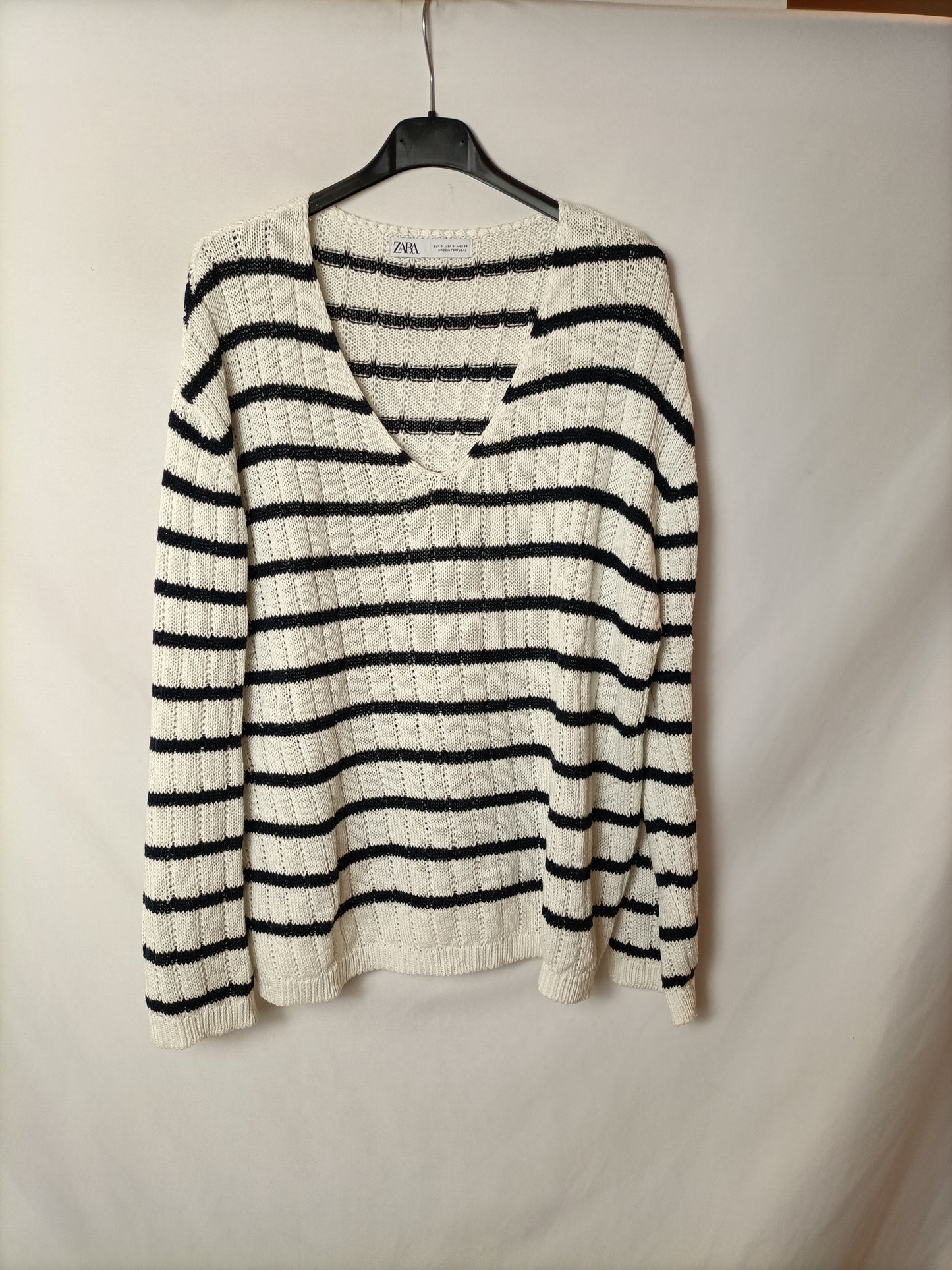 ZARA. Jersey fluido rayas T.u(s/m)