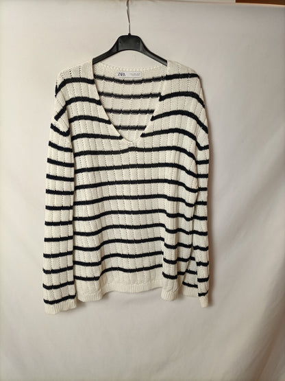 ZARA. Jersey fluido rayas T.u(s/m)