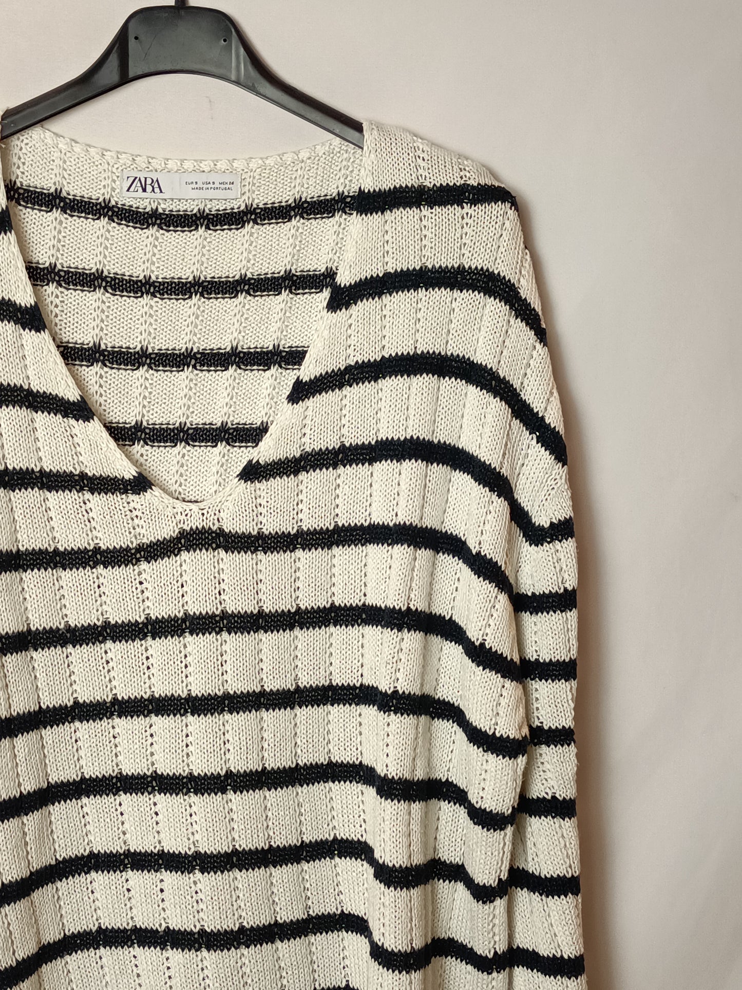 ZARA. Jersey fluido rayas T.u(s/m)