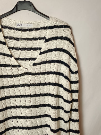 ZARA. Jersey fluido rayas T.u(s/m)