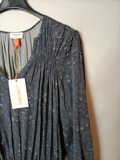 THAIS AMICH. Vestido largo gris T.xs/s